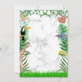 Safari Anniversaire Invitation - Jungle Anniversai (Dos)