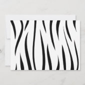 Safari Anniversaire Invitations (Dos)