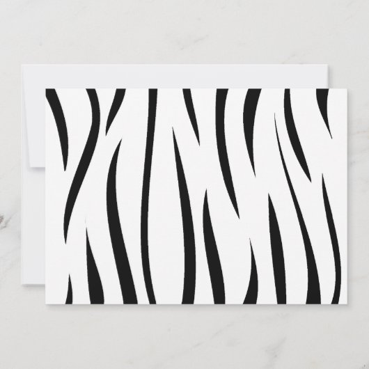 Safari Anniversaire Invitations (Dos)