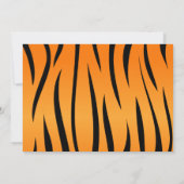 Safari Anniversaire Invitations (Dos)