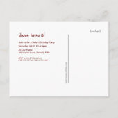 Safari Anniversaire Poster Carte Invitation (Dos)