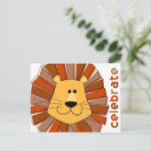 Safari Anniversaire Poster Carte Invitation (Debout devant)