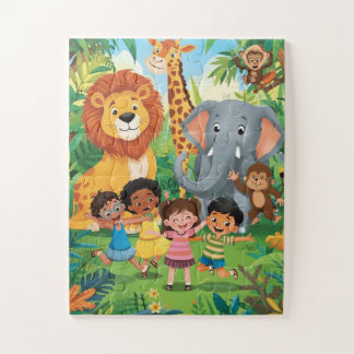 Safari Avontuur: Ontmoet de Wilde Vrienden Legpuzzel