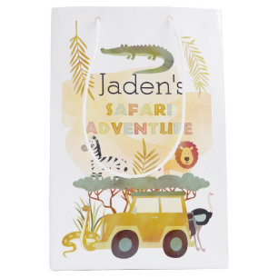 Safari avontuur verjaardagsfeestje Gift Bag Medium Cadeauzakje