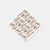 Safari Baby Animals Patroon Servet (Hoek)