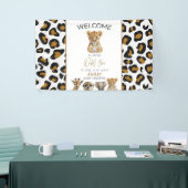 Safari Baby Dieren Baby shower Spandoek (Beurs)