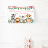 Safari Baby Shower Aangepaste Banner - Jungle Dier (Insitu)