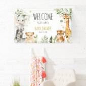 Safari Baby shower Banner (Insitu)