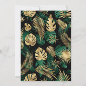 Safari Baby shower Black Gold Invitation (Dos)