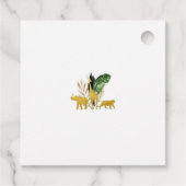 Safari Baby shower Dank u Party Labels (Achterkant)