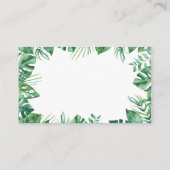 Safari Baby shower I Aanvraag van het Birthday Boo Informatiekaartje (Achterkant)