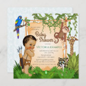 Safari Baby Shower Invitations (Devant / Derrière)