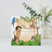 Safari Baby Shower Invitations (Debout devant)
