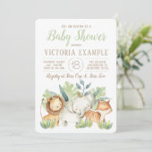 Safari Baby Shower Invitations (Debout devant)