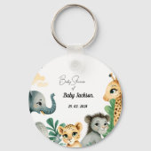 Safari Baby shower Sleutelhanger (Voorkant)