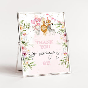 Safari bedankt voor je verjaardag poster