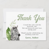 Safari Birthday Bedankt (Voorkant)