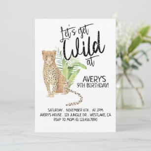 Safari Birthday, laten we Wild krijgen, elke leeft Kaart