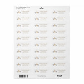 Safari Birthday Party Return Address Etiket (Full Sheet)