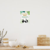Safari Birthday Time Capsule Zoo boy Oerwoud party Poster (Keuken)