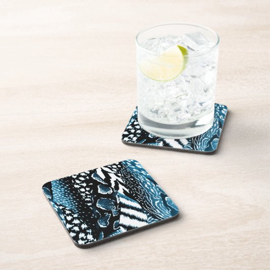 Safari Blue Drankjes Onderzetter (Rechterzijde)