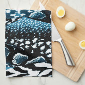 Safari Blue Theedoek (Quarter Fold)