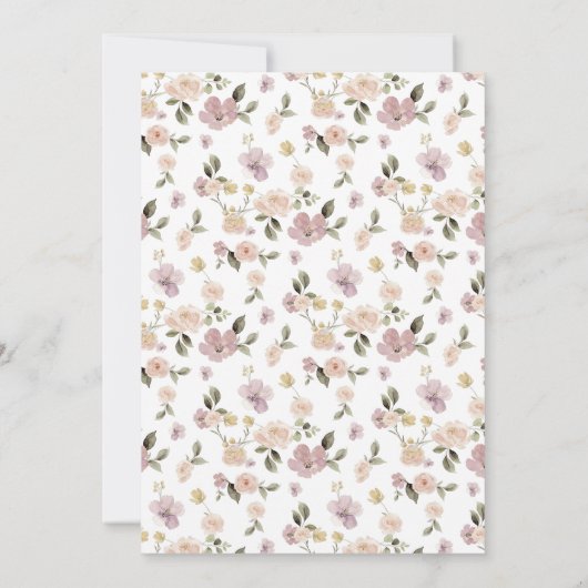 Safari Boerderij Animal Beer Fox Rabbit Raccoon Ba Kaart (Achterkant)