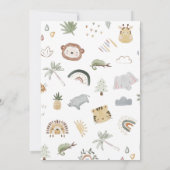 Safari Boho Jungle Baby shower Invitation (Dos)