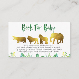 Safari Book request Card Visitekaartje grootte inv Informatiekaartje