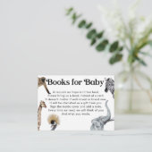 Safari Book Request for Baby shower Invitation (Debout devant)