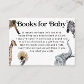 Safari Book Request for Baby shower Invitation (Devant)