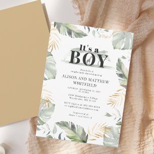 Safari Boy Baby shower Kaart