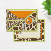 Safari Boy Groen Cadeau Label Visitekaartjes (Bureau)