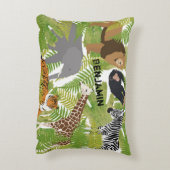 Safari Boy | Meisje Accent Kussen (Achterkant (Verticaal))