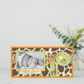 Safari Boy Orange Carte photo (Debout devant)