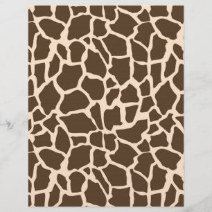 Safari Boy Scrapbook Papier Giraffe