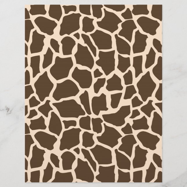 Safari Boy Scrapbook Papier Giraffe (Devant)