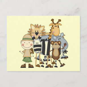 Safari Boy Tshirts en Gifts Briefkaart