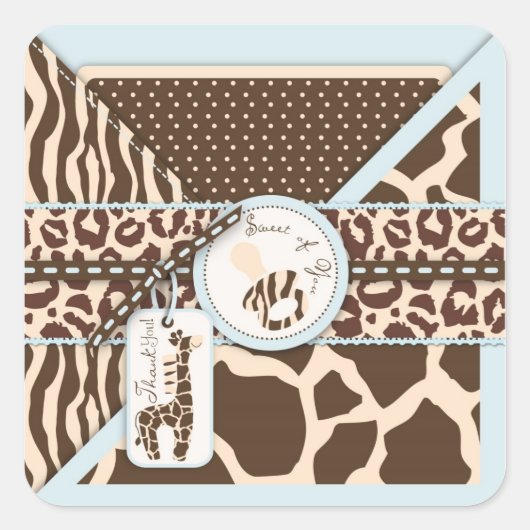 Safari Boy TY Sticker B (Voorkant)