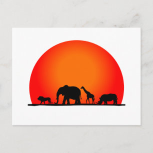 Safari Briefkaart