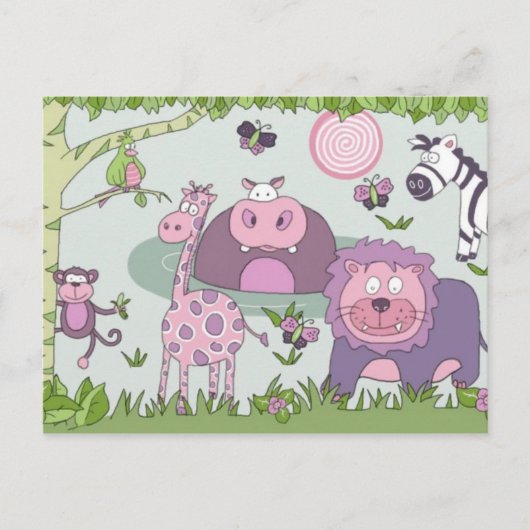 safari briefkaart (Voorkant)