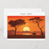  safari briefkaart (Voorkant / Achterkant)