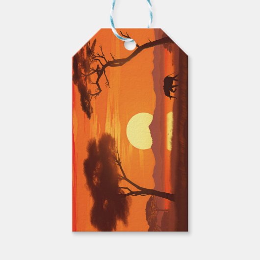 safari cadeaulabel (Voorkant)