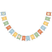 Safari Carousel Birthday Banner Bunting (Alle)