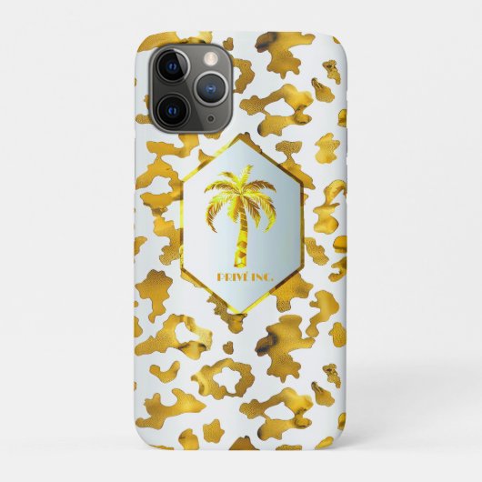 Safari Chic Goud Luipaardprint  Case-Mate iPhone Case (Achterkant)