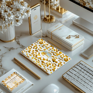 Safari Chic Luxe Gold & White Poster de animal