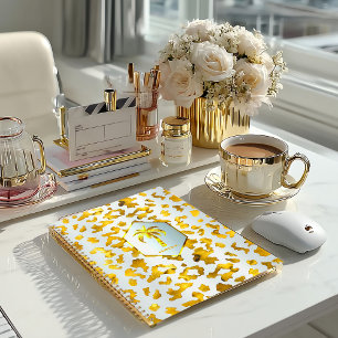 Safari Chic Luxe Goud & Witte Dierenprint Planner
