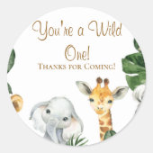 Safari Dank jullie Stickers (Voorkant)