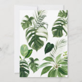 Safari dans la Jungle Baby shower Invitation Garço (Dos)