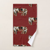 Safari d'éléphant africain (Serviette à main)